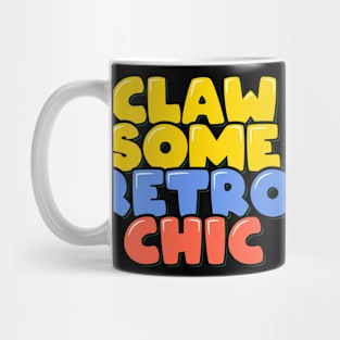 Cat Vintage Claw-some Retro Chic Mug